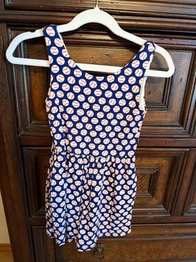 SweetHoney Short Leggy Romper - Baseball Bats Navy